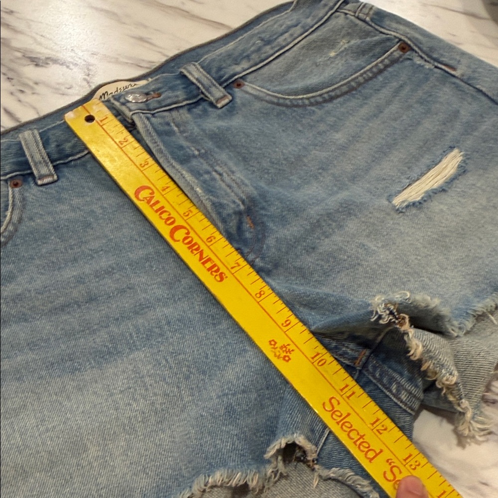 MADEWELL Brynn Blue Jean Shorts 29 - Picture 12 of 13